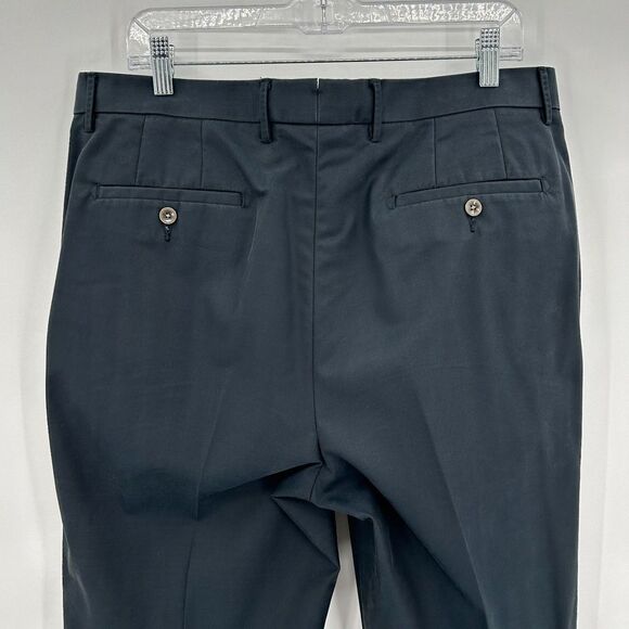 PETER MILLAR Men's Dark Gray Straight Leg Office Trouser Dress Pants Size 35 - Picture 5 of 7